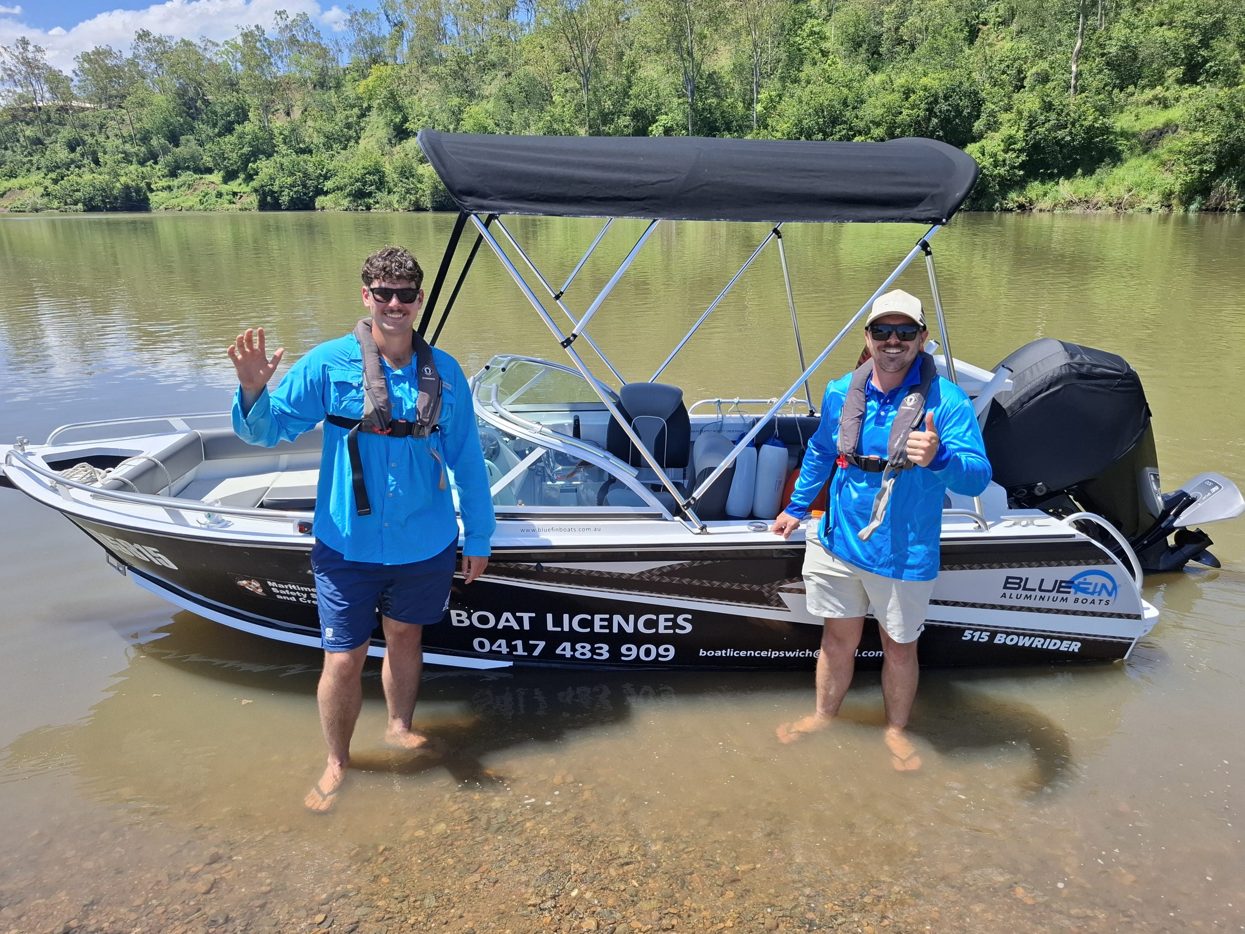 Students with Blue Fin